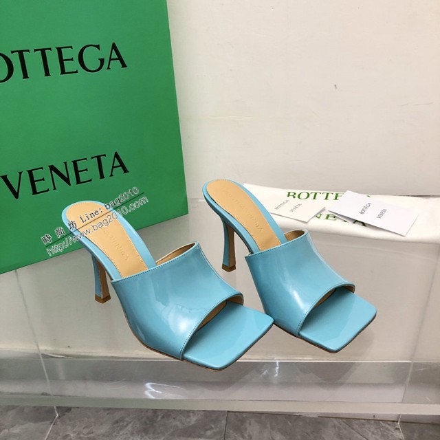 BOTTEGA VENETA高端時尚女鞋 寶緹嘉漆皮版2022-22早春最新高跟涼鞋拖鞋 dx3542